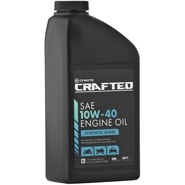 CF-MOTO 10W-40 Semi-Synthetic Oil, 1 Quart for ATV, UTV, Motorcycle - CF-852021-00810