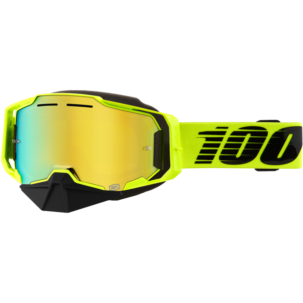Armega Snowmobile Goggle Nuclear Citrus Mirror Gold Len