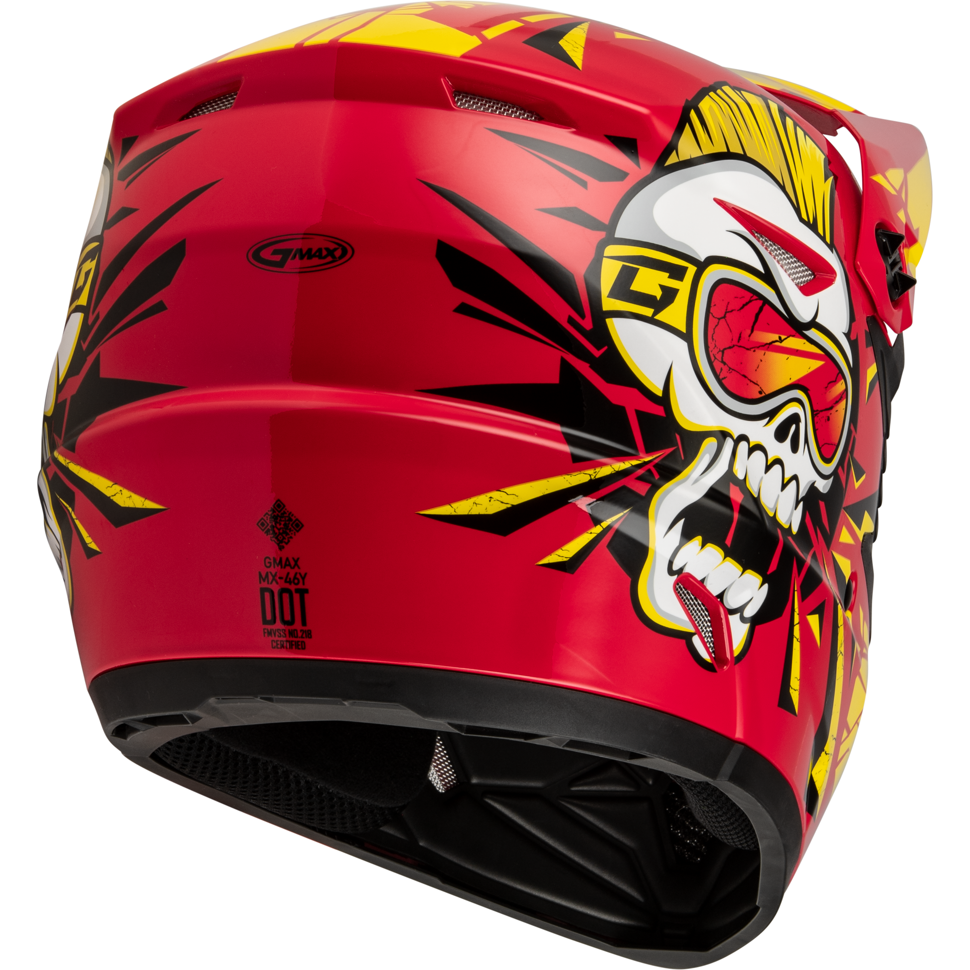 Youth Mx 46y Unstable Helmet Red/Yellow Yl