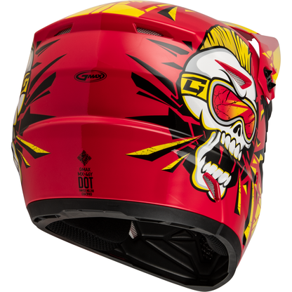 Youth Mx 46y Unstable Helmet Red/Yellow Yl