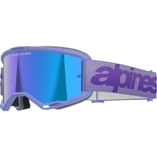 ALPINESTARS GOGGLES Vision 5 Goggle - Wordmark - Purple - Blue Mirror Lens 5102425-3116