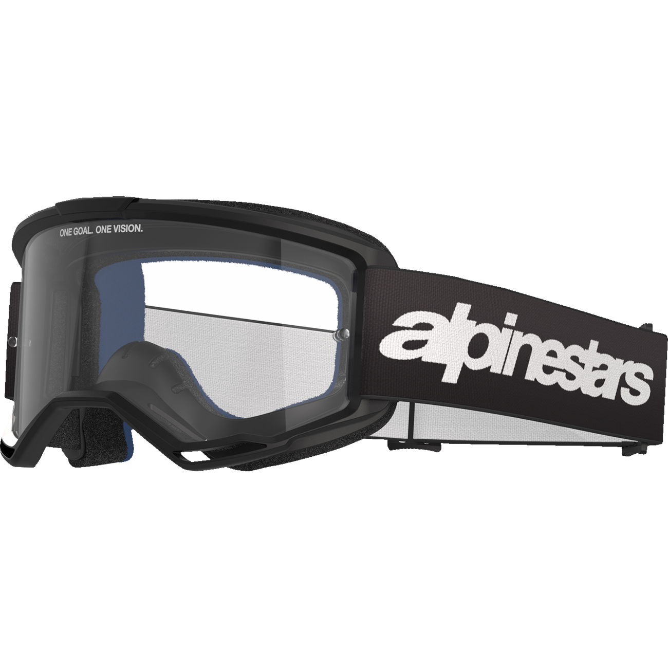 ALPINESTARS GOGGLES Vision 3 Goggle - Wordmark - Black - Clear Lens 5103325-1425