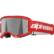 ALPINESTARS GOGGLES Vision 3 Goggle - Wordmark - Red - Silver Mirror Lens 5103325-3094