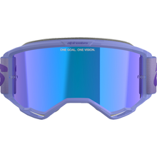 ALPINESTARS GOGGLES Vision 5 Goggle - Wordmark - Purple - Blue Mirror Lens 5102425-3116