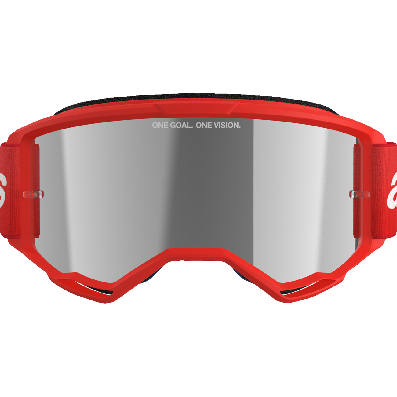 ALPINESTARS GOGGLES Vision 3 Goggle - Wordmark - Red - Silver Mirror Lens 5103325-3094