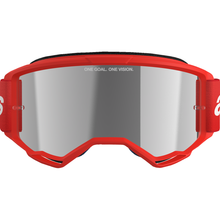 ALPINESTARS GOGGLES Vision 3 Goggle - Wordmark - Red - Silver Mirror Lens 5103325-3094