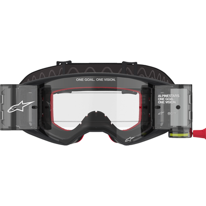 ALPINESTARS GOGGLES Supertech Roll-Off Goggle - Corp - Black/Gray - Clear Lens 5100425-1518