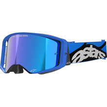 ALPINESTARS GOGGLES Supertech Goggle - Stream - Blue - ABS Vision - Blue Mirror Lens 5100625-7271