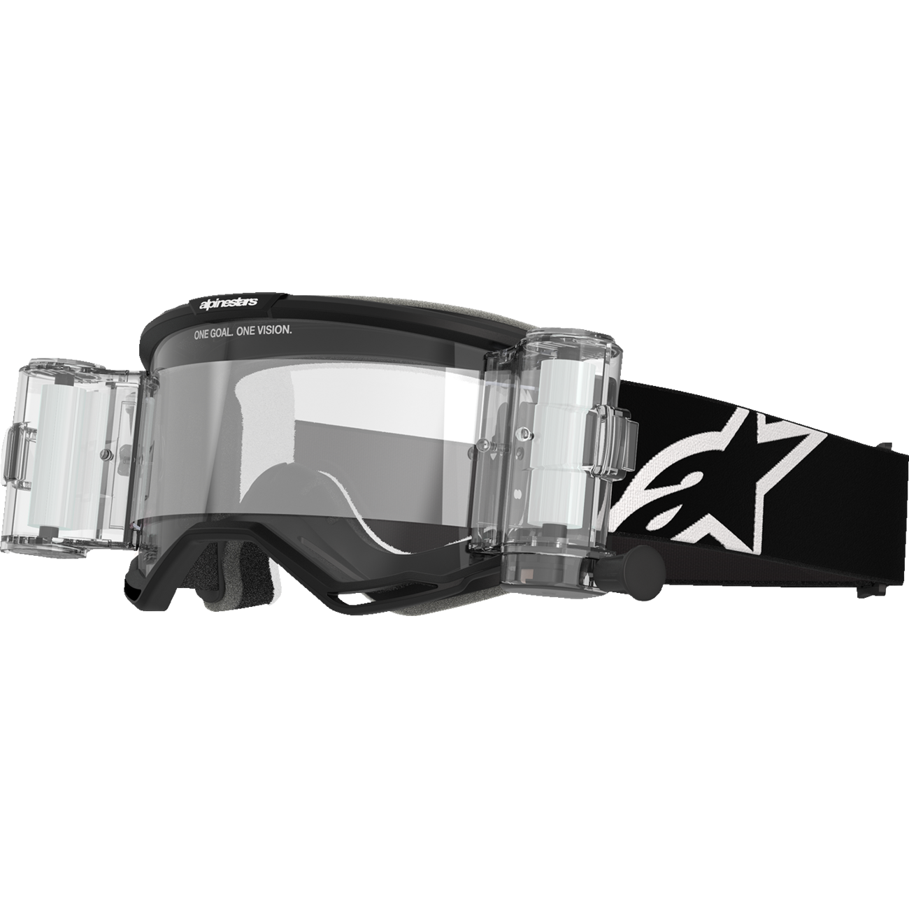 ALPINESTARS GOGGLES Vision 5 Roll-Off Goggle - Corp - Black - Clear Lens 5102825-1529