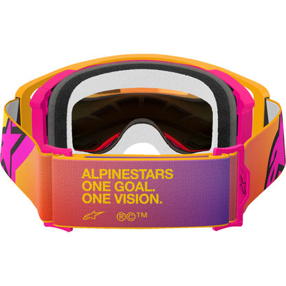ALPINESTARS GOGGLES Supertech Goggle - Corp - Fluo Yellow - ABS Vision - Red Mirror Lens 5100325-5023