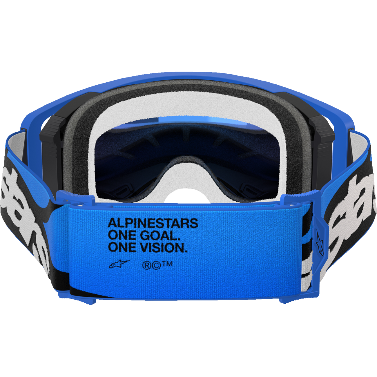 ALPINESTARS GOGGLES Supertech Goggle - Stream - Blue - ABS Vision - Blue Mirror Lens 5100625-7271