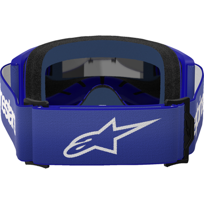 ALPINESTARS GOGGLES Vision 3 Goggle - Wordmark - Blue - Silver Mirror Lens 5103225-7266