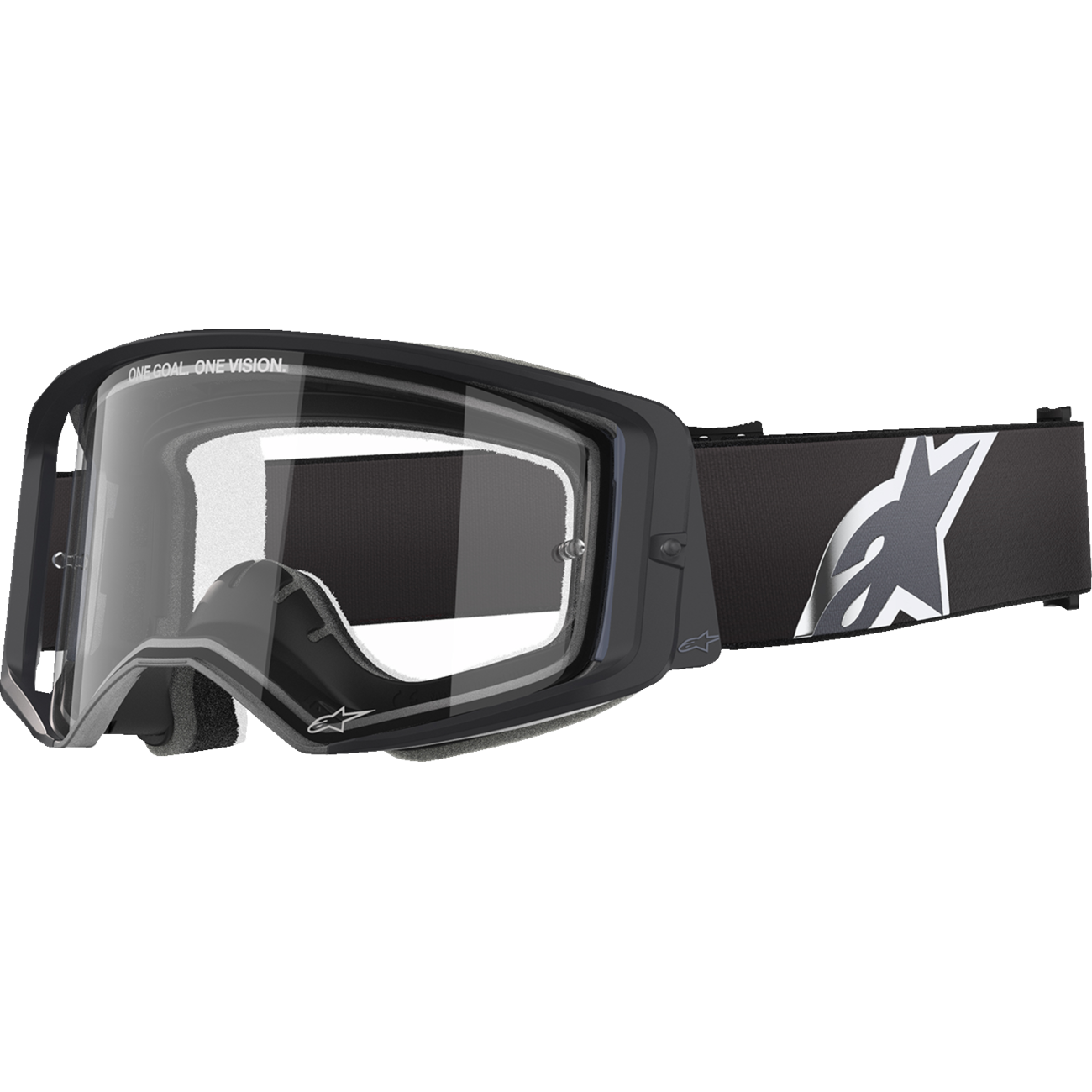 ALPINESTARS GOGGLES Supertech Goggle - Corp - Black/Gray - Clear Lens 5100125-1507