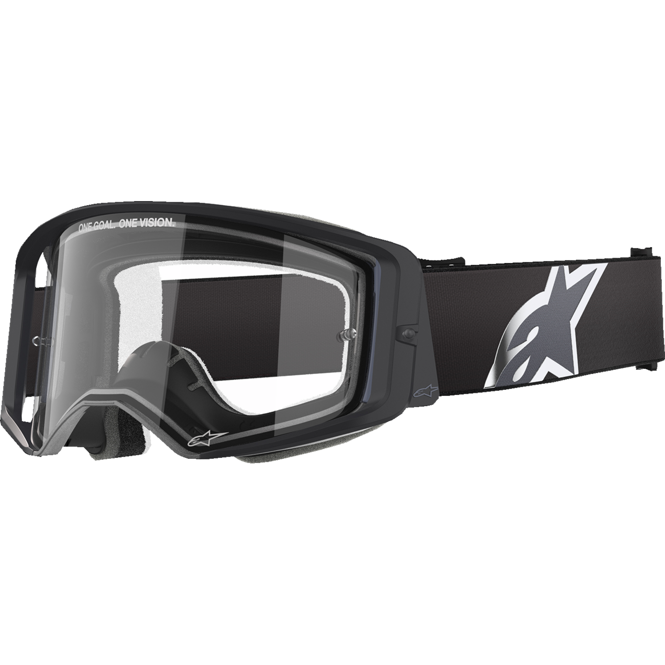 ALPINESTARS GOGGLES Vision 8 Goggle - Corp - Black - Clear Lens 5100825-1425