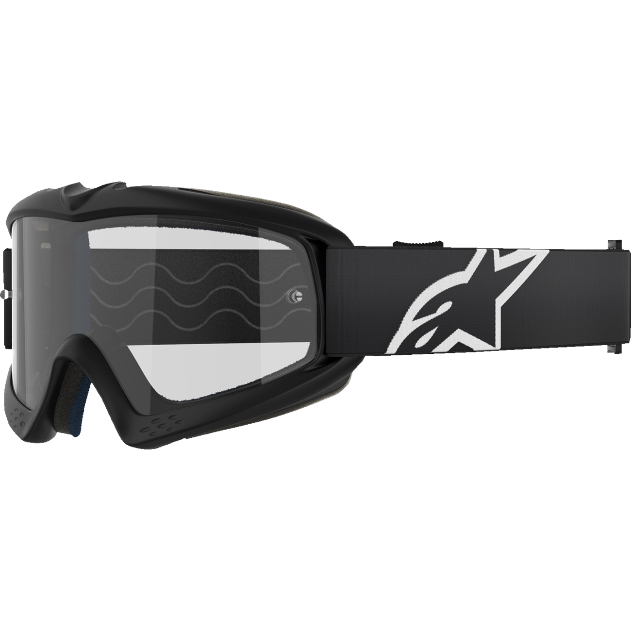 ALPINESTARS GOGGLES Youth Vision Goggle - Corp - Black - Clear Lens 5140125-1425