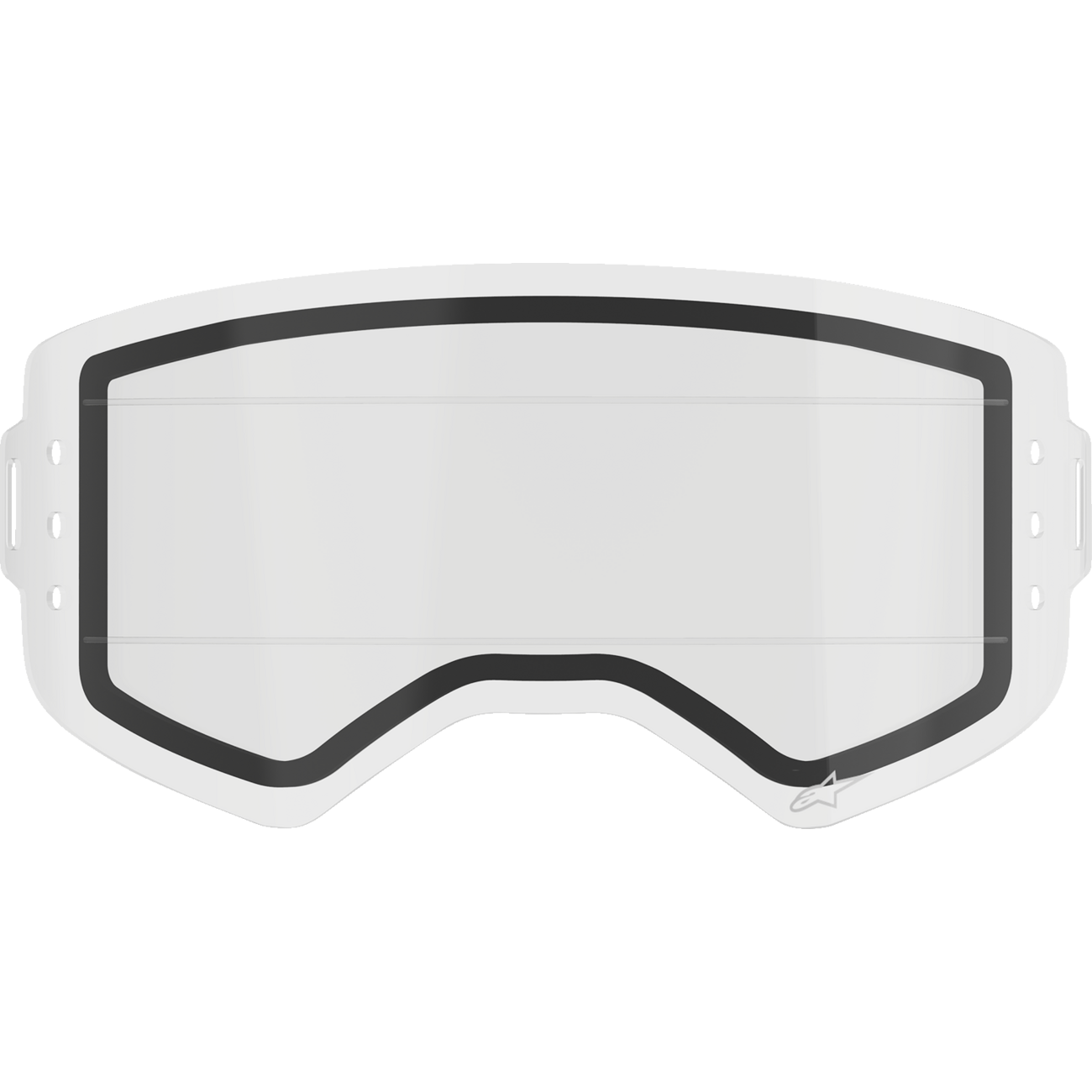 ALPINESTARS GOGGLES Supertech Wide Vision Lens - Roll-Off - Dual Pane - Clear 9100525-016