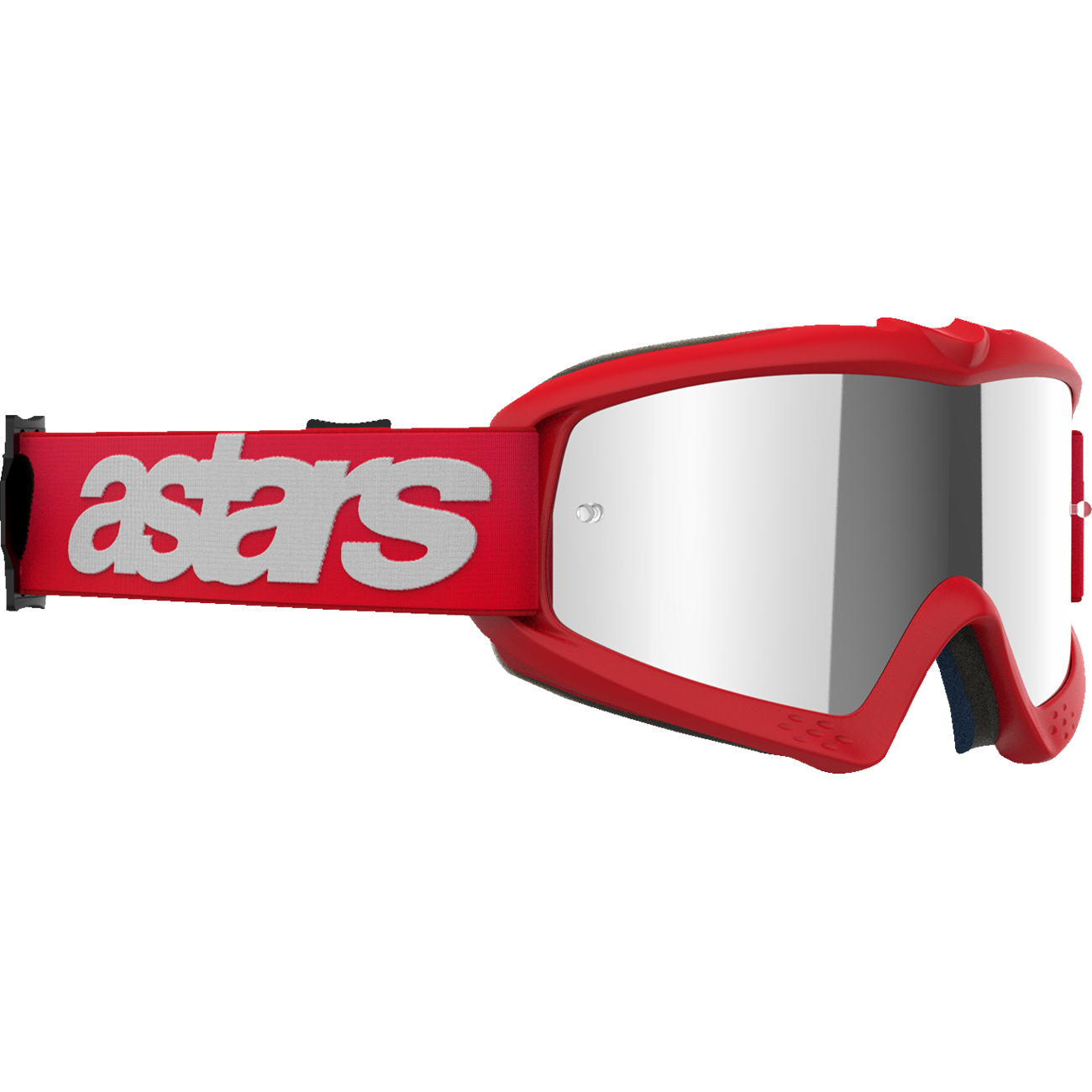 ALPINESTARS GOGGLES Youth Vision Goggle - Blaze - Red - Silver Mirror Lens 5140425-3094