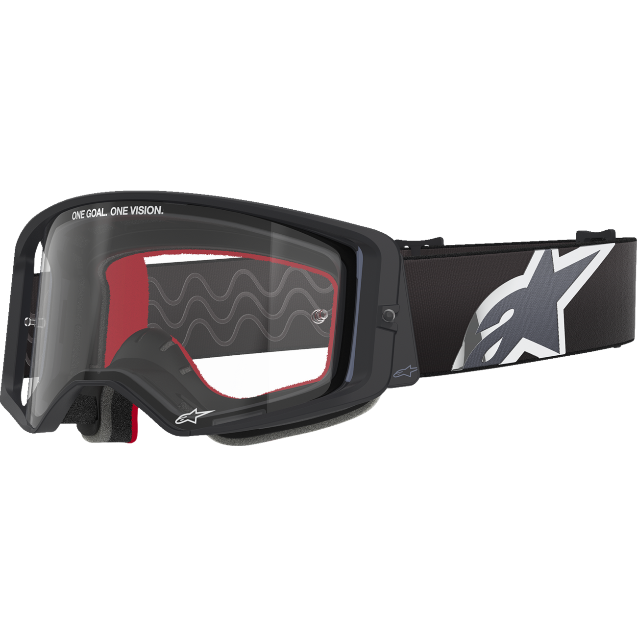 ALPINESTARS GOGGLES Supertech Goggle - Corp - Black/Gray - Clear Lens 5100125-1507