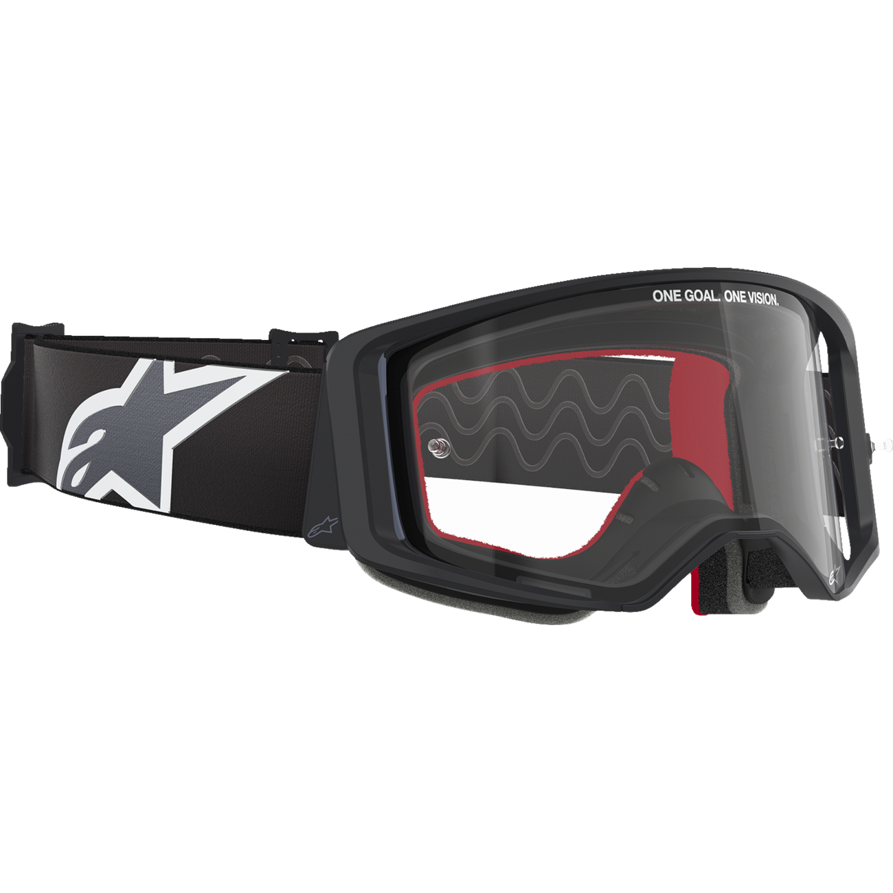 ALPINESTARS GOGGLES Supertech Goggle - Corp - Black/Gray - Clear Lens 5100125-1507