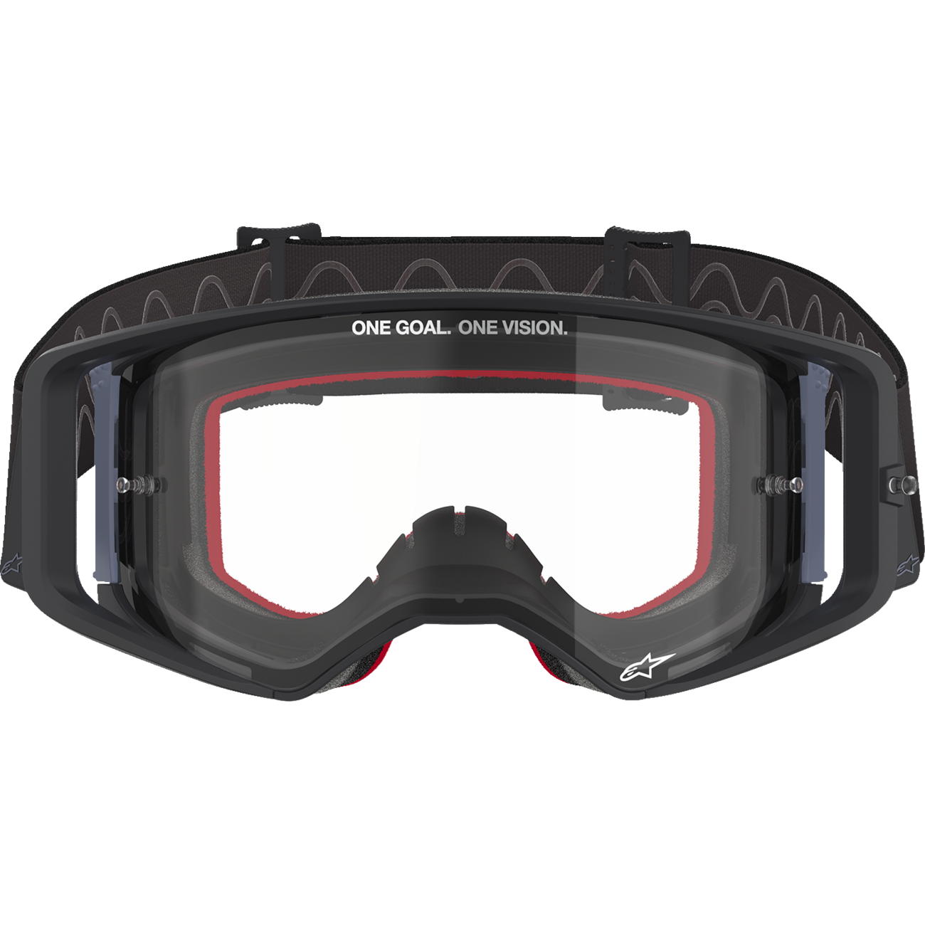 ALPINESTARS GOGGLES Supertech Goggle - Corp - Black/Gray - Clear Lens 5100125-1507