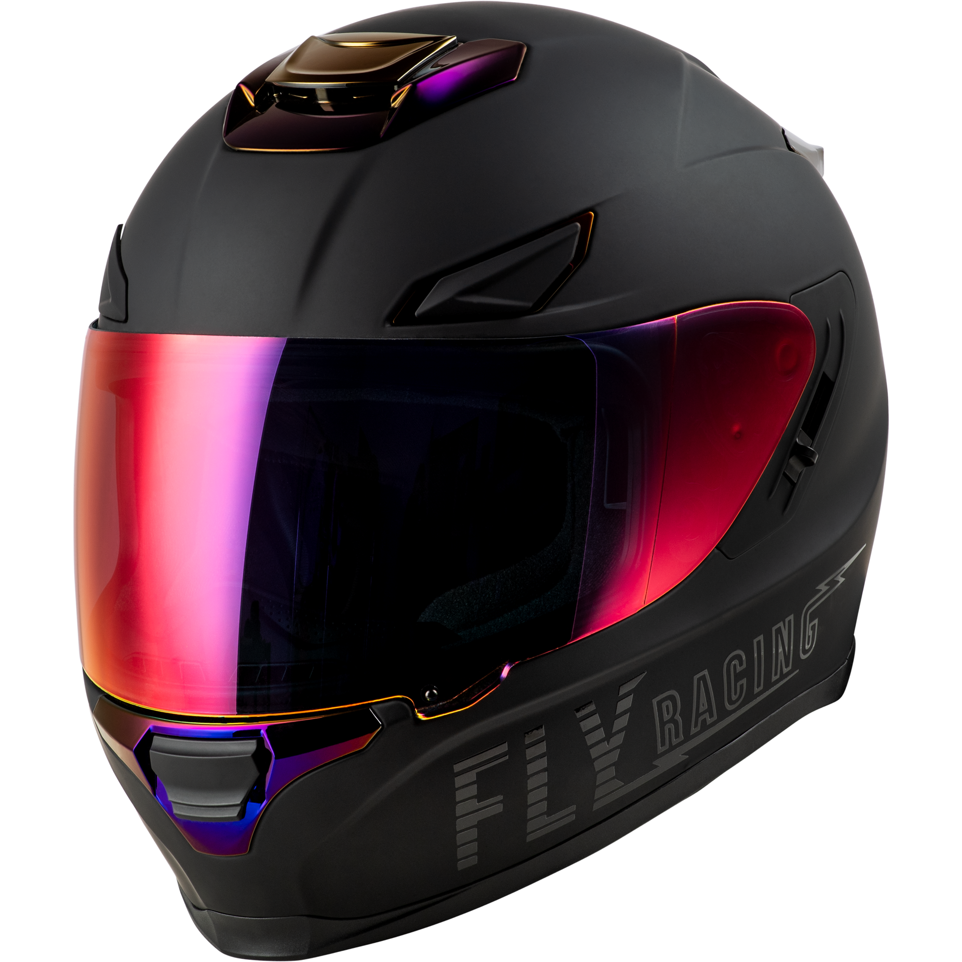 Sentinel Recon Helmet Matte Black/Purple Chrome 2x