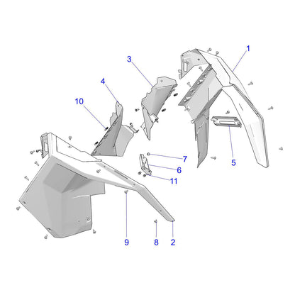 Polaris GEM NUT-RIVNUT,HEX,M6X1.00, Genuine OEM Part 7547790, Qty 1