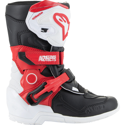 ALPINESTARS Kids Tech 3S Boots - Red/Black/White - US 10 / EU 28 2014524-2030-10