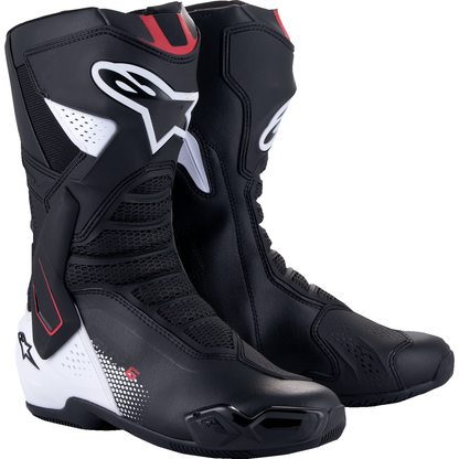 ALPINESTARS SMX-6 V3 Boots - Black/White/Red Graphic - US 9.5/EU 44 2223025-1406-44