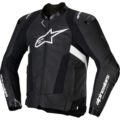 ALPINESTARS Missile v3 Leather Jacket - Black/White - US 44 / EU 54 3100125-12-54
