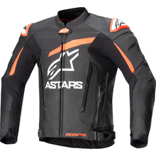 ALPINESTARS GP Plus v4 Leather Jacket - Black/Red Fluo/White - US 38 / EU 48 3100524-1321-48