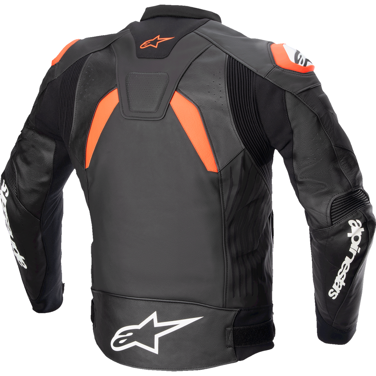 ALPINESTARS GP Plus v4 Leather Jacket - Black/Red Fluo/White - US 48 / EU 58 3100524-1321-58