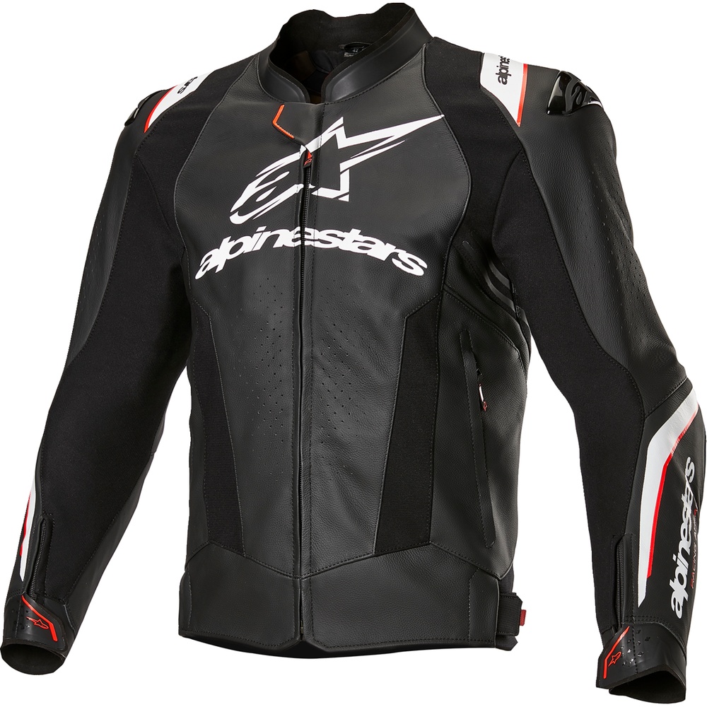 ALPINESTARS Missile v3 Ignition Leather Jacket - Black/White - US 38 / EU 48 3100325-12-48