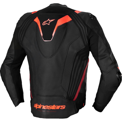 ALPINESTARS Missile v3 Ignition Leather Jacket - Black/Red Fluo/Dark Red - US 40 / EU 50 3100325-1365-50