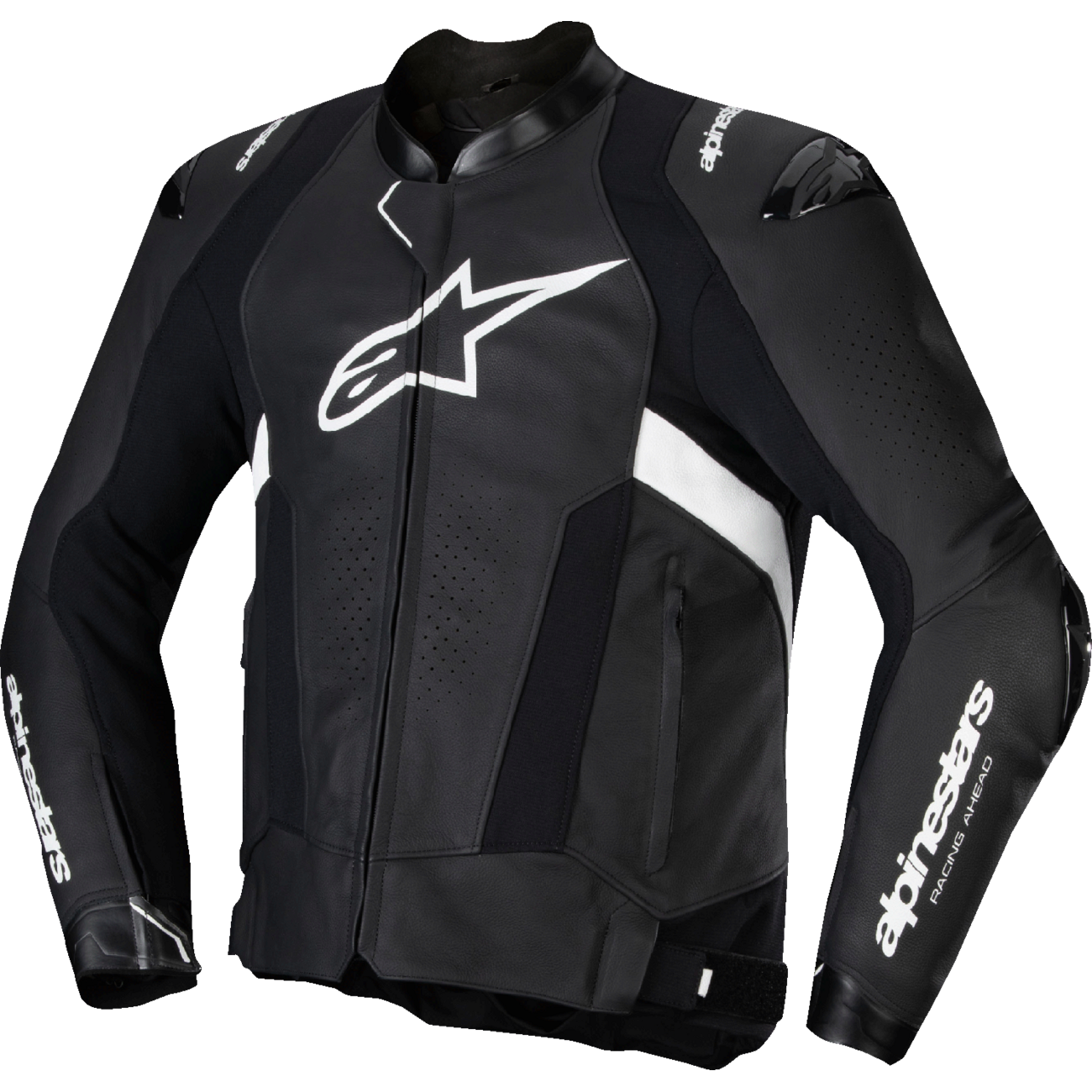ALPINESTARS Missile v3 Leather Jacket - Black/White - US 42 / EU 52 3100125-12-52