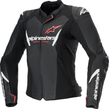ALPINESTARS Stella Faster v3 Leather Jacket - Black/White Fluo/Coral - US 4 / EU 40 3113625-1781-40