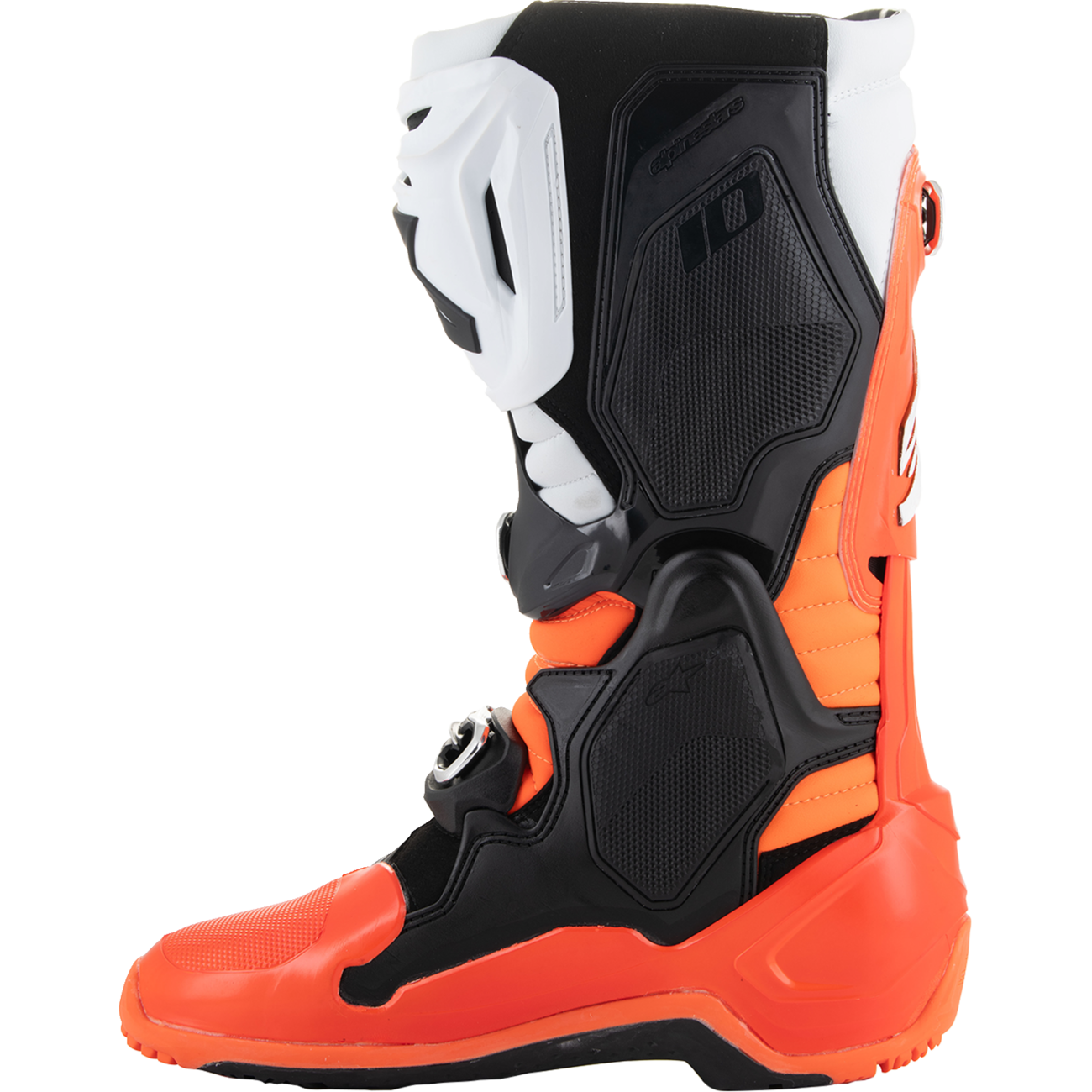ALPINESTARS Tech 10 Enduro Boots - Fluorescent Orange/Black/White - US 11 / EU 45.5 2010025-4512-11