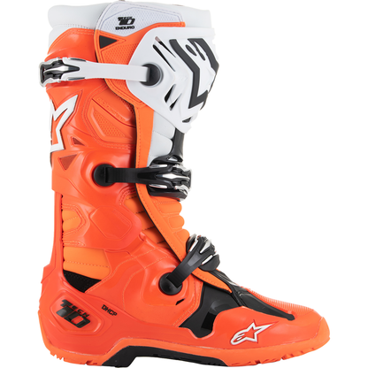 ALPINESTARS Tech 10 Enduro Boots - Fluorescent Orange/Black/White - US 8 / EU 42 2010025-4512-8