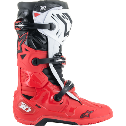ALPINESTARS Tech 10 Enduro Boots - Bright Red/Black/White - US 14 / EU 49.5 2010025-3016-14