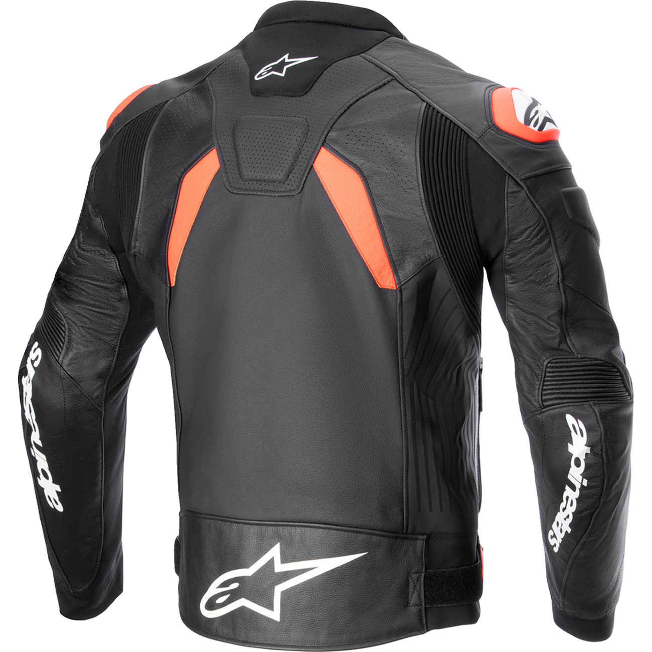 ALPINESTARS GP Plus R v4 Airflow Leather Jacket - Black/Red Fluo/White - US 42 / EU 52 3100624-1321-52