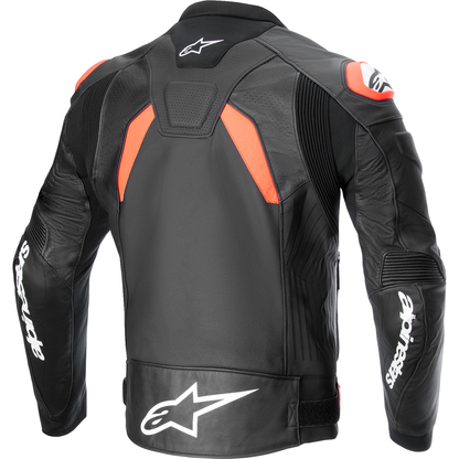 ALPINESTARS GP Plus R v4 Airflow Leather Jacket - Black/Red Fluo/White - US 42 / EU 52 3100624-1321-52