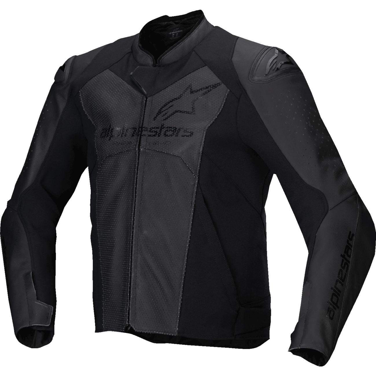ALPINESTARS Faster v3 Airflow Leather Jacket - Black/Black - US 42 / EU 52 3103625-1100-52