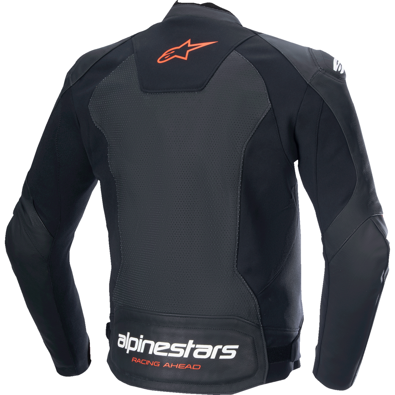 ALPINESTARS Faster v3 Airflow Leather Jacket - Black/Red Fluo - US 48 / EU 58 3103625-1030-58