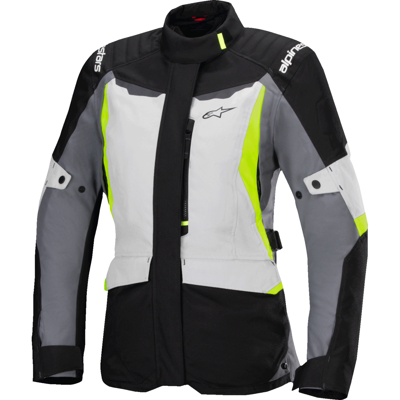 ALPINESTARS Stella ST-1 Waterproof Jacket - Ice Gray/Black/Yellow Fluo - Small 3210325-9145-S