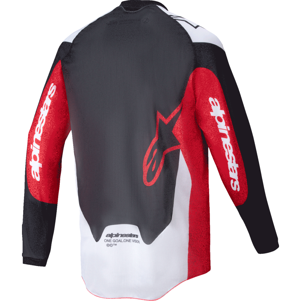 ALPINESTARS Pro-Dura Long-Sleeve Jersey - Black/Bright Red/White - Large 3760125-1342-L