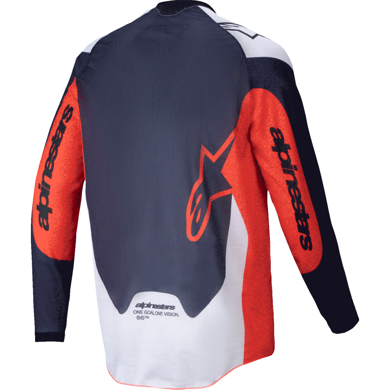 ALPINESTARS Pro-Dura Long-Sleeve Jersey - Navy/Hot Orange/White - Small 3760125-7162-S