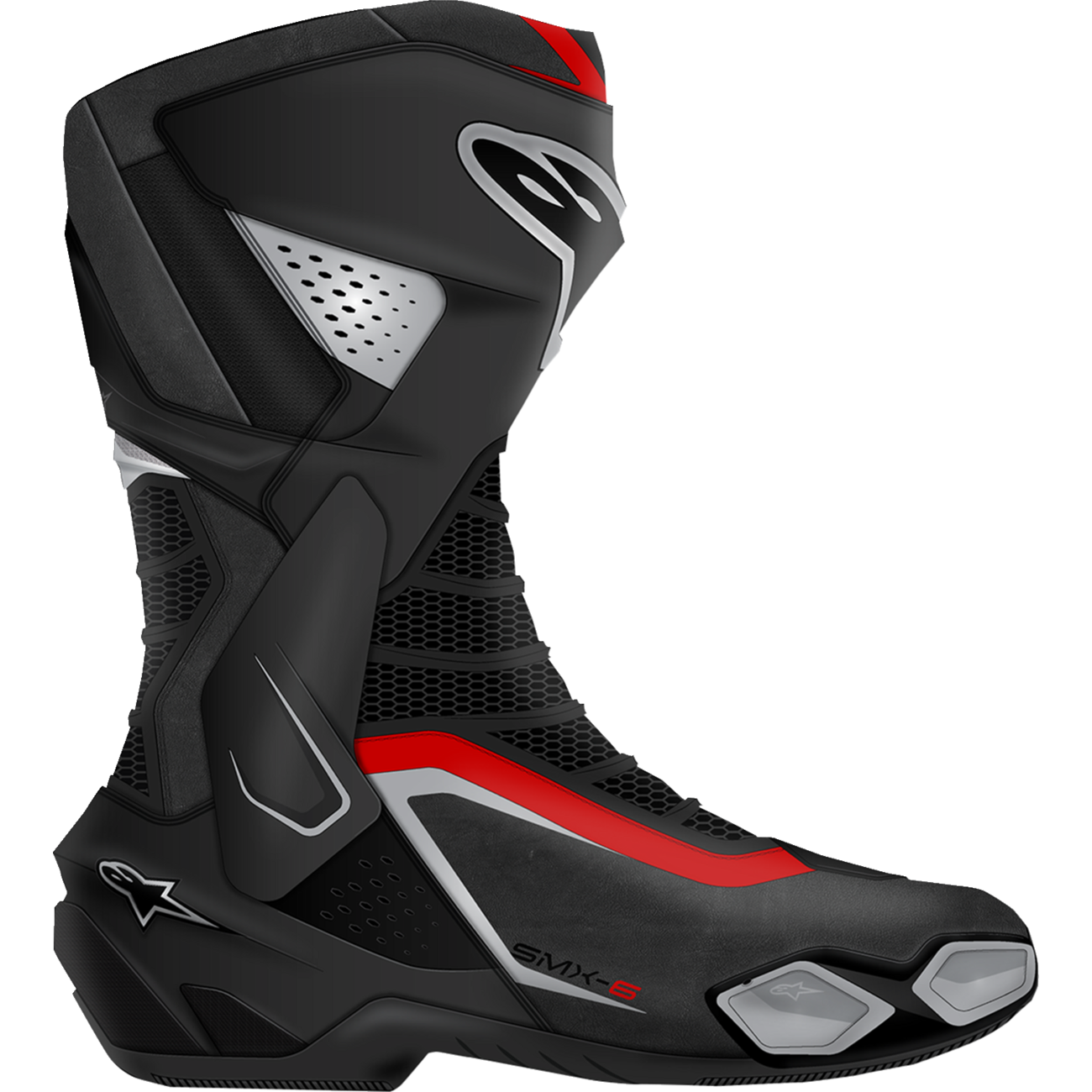 ALPINESTARS SMX-6 V3 Boots - Black/Silver/Red - US 6.5/EU 40 2223025-199-40