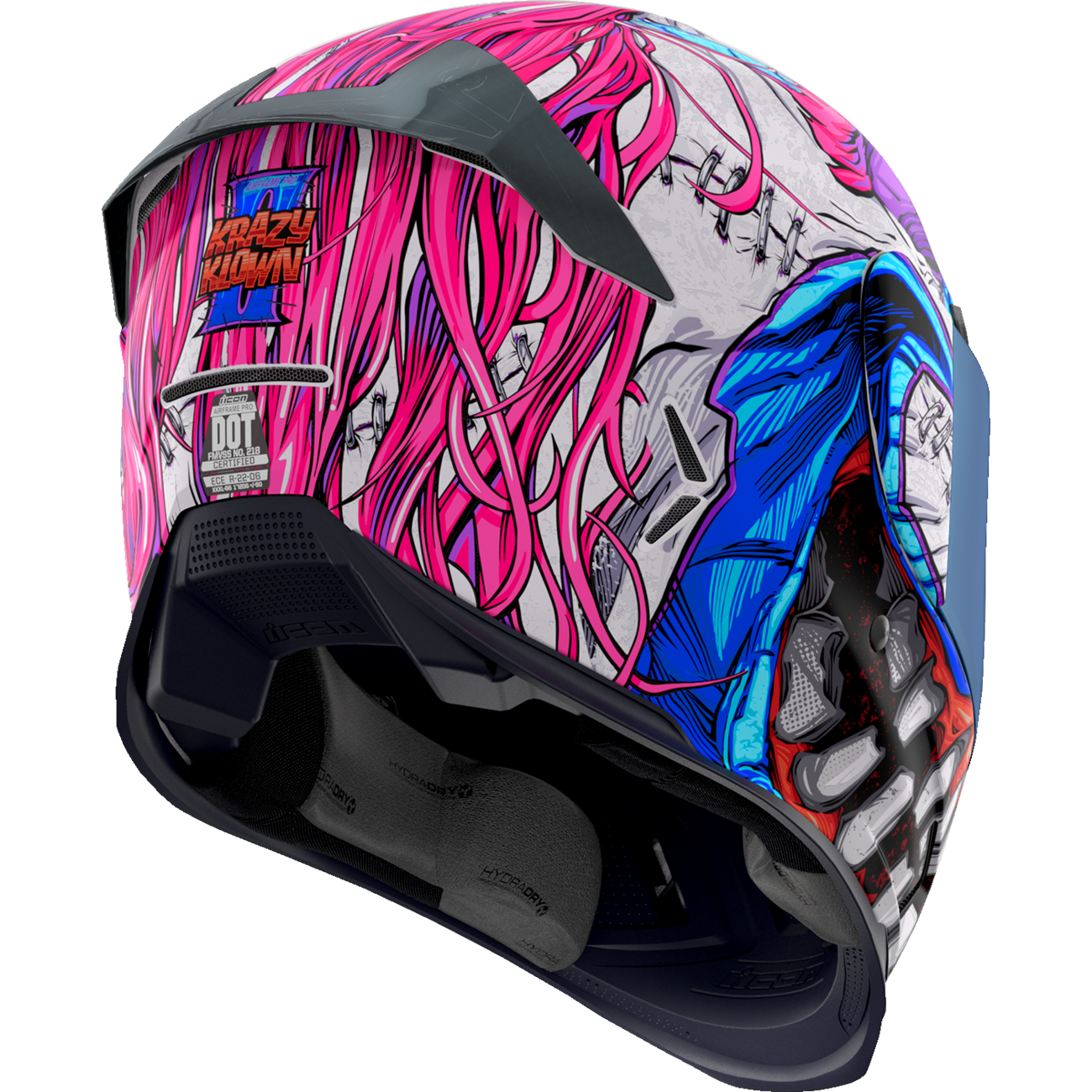 ICON Airframe Pro* Helmet - Krazy Klown 2 - Pink - Large 0101-17677