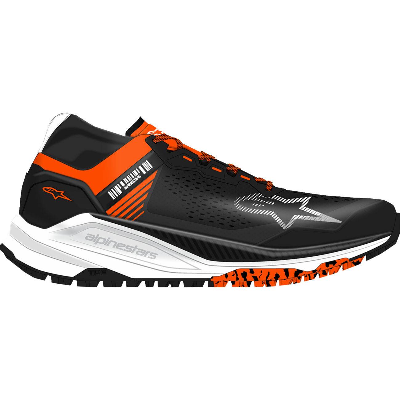 ALPINESTARS Meta XR v2 Shoes - Black/Orange/White - US 13.5 / EU 47.5 2654825-134-135