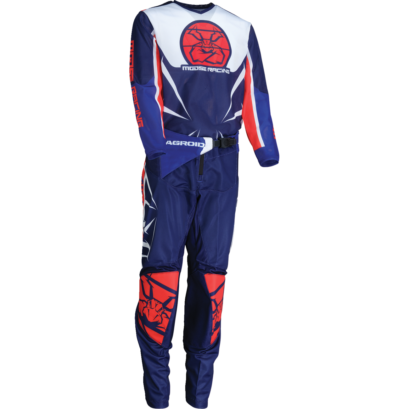 MOOSE OFFROAD Youth Agroid Mesh Jersey - Red/White/Blue - Medium 2912-2525