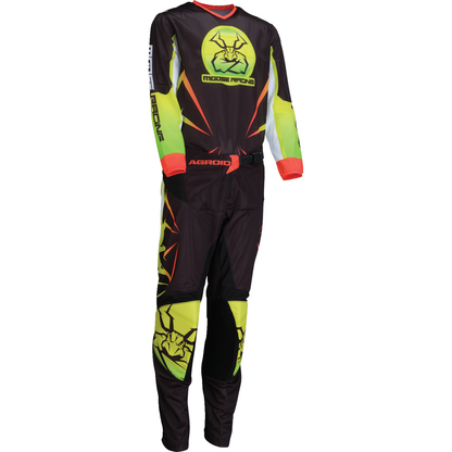 MOOSE OFFROAD Youth Agroid Mesh Jersey - Hi-Viz/Black - Small 2912-2531